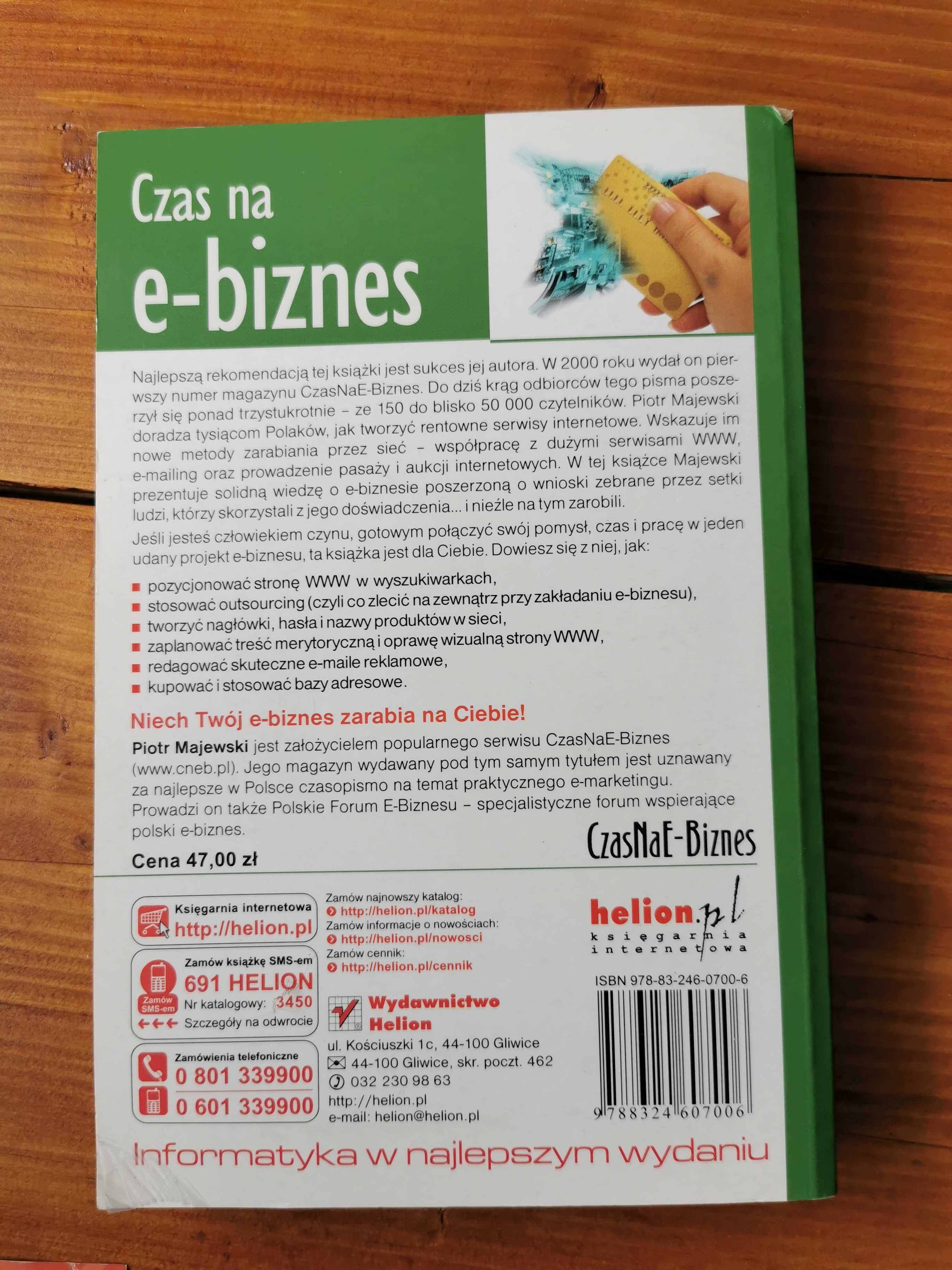 Książka "Czas na e-biznes" Piotr Majewski Helion
