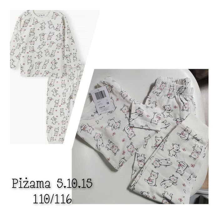 Nowa piżama 110/116 piżama w misie  5.10.15 piżama 110/116