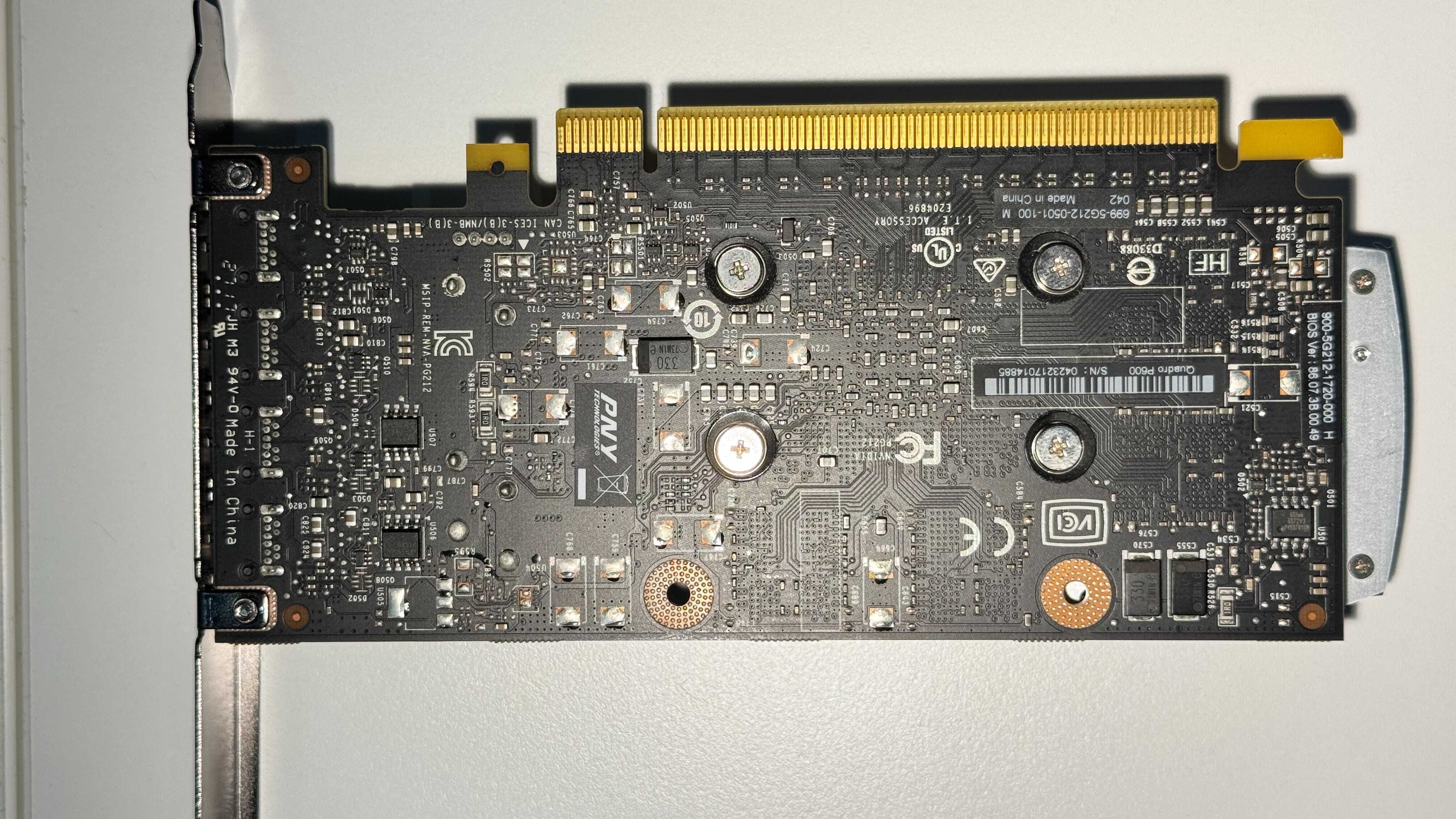Placa Gráfica PNY Quadro P600 DVI (NVIDIA - 2 GB DDR5)