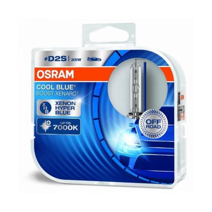 Lâmpadas Xénon Osram Cool Blue Boost 7000K D1S/D2S/D3S (2 Lâmpadas)