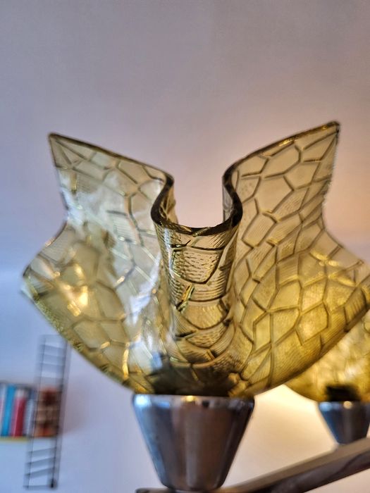 Żyrandol art deco prl