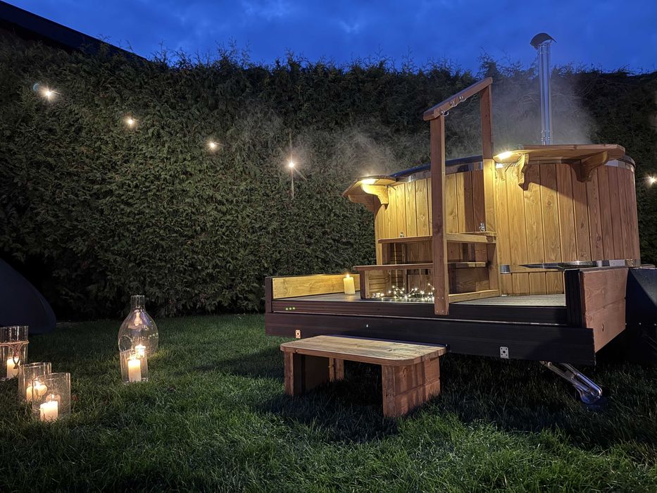 Mobilna Balia Ogrodowa, Sauna, jacuzzi. Wynajem całoroczny!
