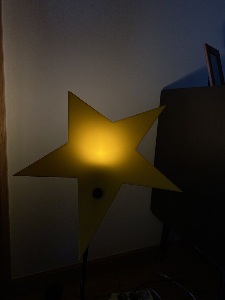 candeeiro  de pé estrela