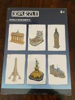 5 puzzles 3D de monumentos históricos