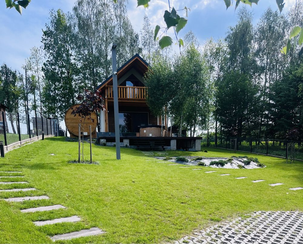 Domek blisko jeziora ,balia z jacuzzi i sauna, warmia mazury