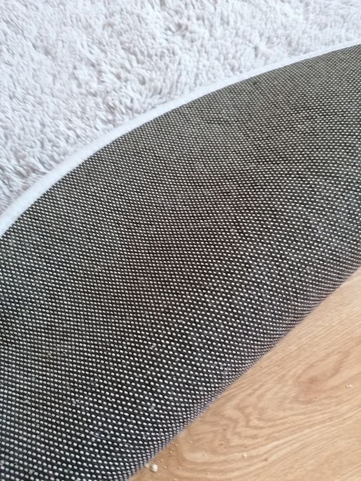 Dywan szary okrągły 80cm miekki