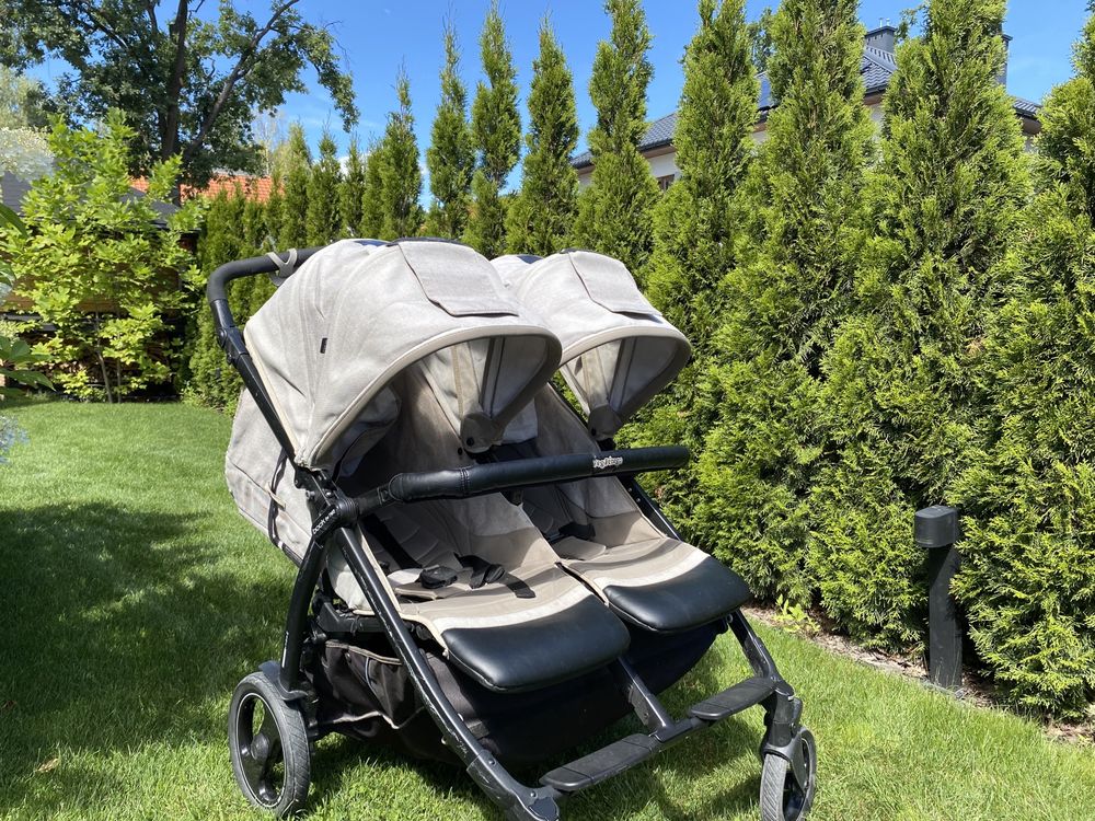 Wózek bliźniaczy, wózek dla bliźniąt Peg-Perego 2 w 1