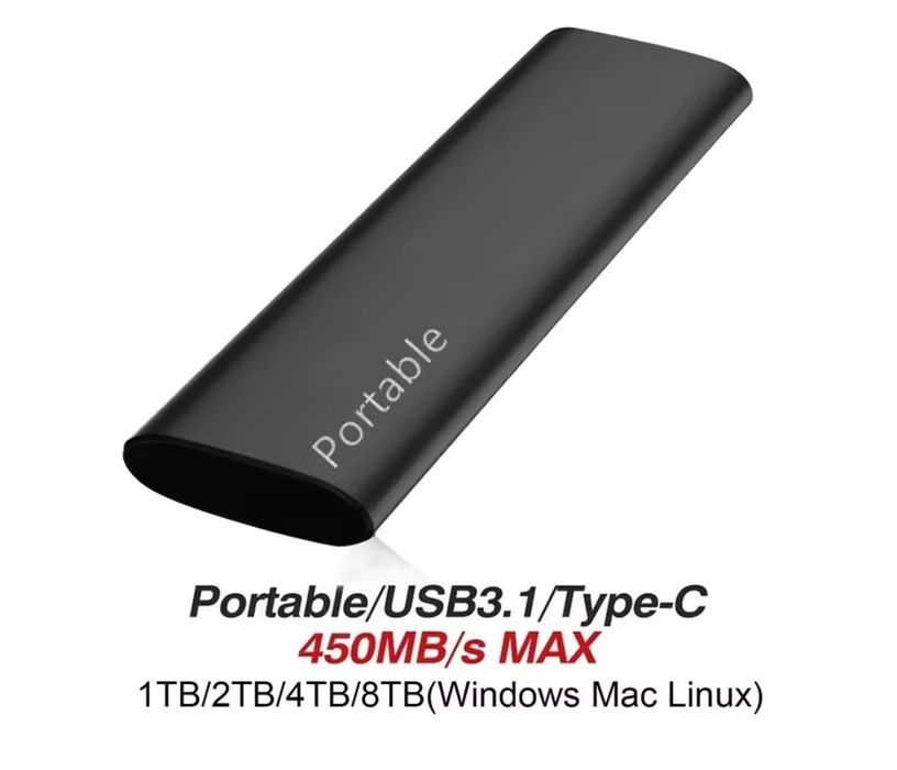 Ssd 1 TB мобильный микро накопитель жёсткий диск