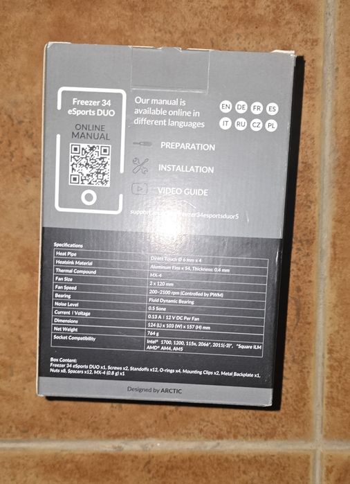 Arctic Freezer 34 Esports Duo CPU Cooler 12 cm64171734865026121