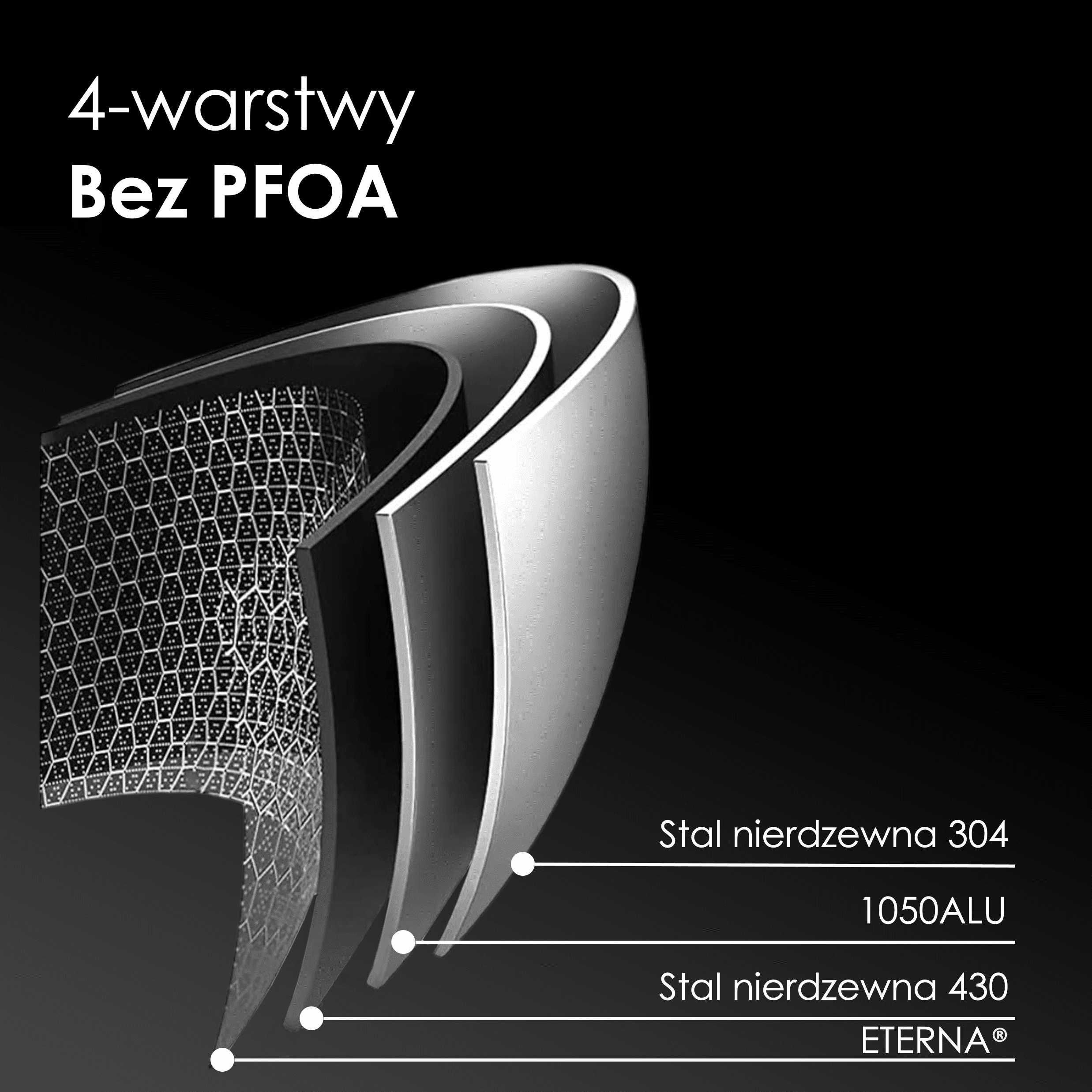 Profesjonalna Patelnia Wok 30 cm na Indukcje Nierdzewna Mitsu Nonstick