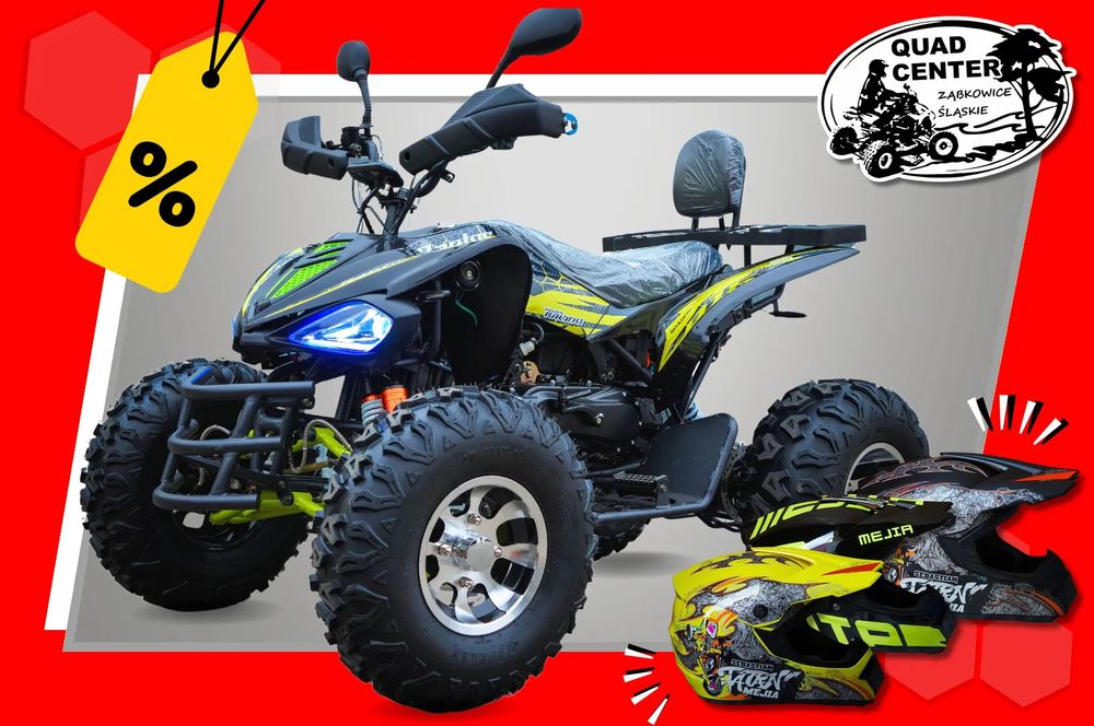 Quad ATV 250cc AUTOMAT LED Hamulce Tarczowe Oparcie Hak XTR 015/10