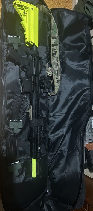 Replica airsoft GBBR M4  matrix com alguns extras