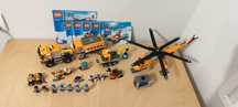 Lego City 60035 Baza, 60034 Helikopter, 60033 Łazik, 60032 Skuter