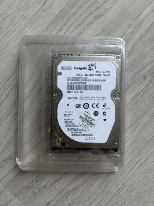 Новый жесткий диск на 500 гигабайт seagate