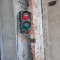 sygnalizator semafor czerwone zielone prl retro