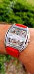 Ciga Design Skeleton Automatic Titanium - szafir , tytan - Tonneau
