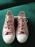 Converse All star trampki 35,5 złote brokat pudrowy róż conversy