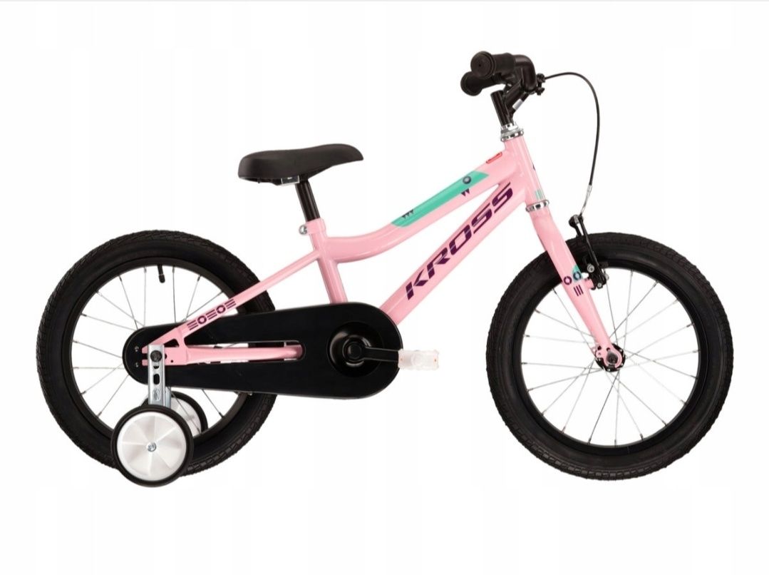 Rowerek dziecięcy KROSS Mini 3.0 koła 16" różowy, fioletowy