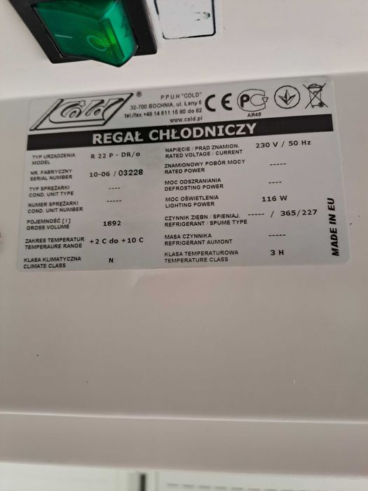 Chłodnie , szafy