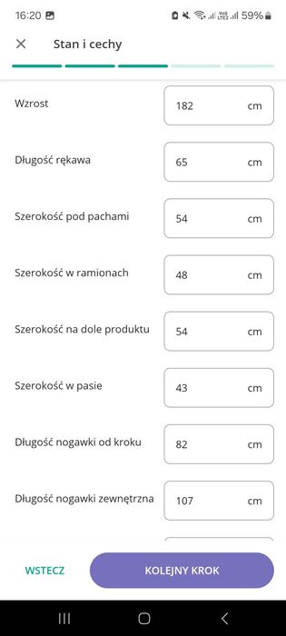 Garnitur L spodnie marynarka 182/96/84 w paski