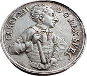 Medal Karol XII, Śląsk, August II Mocny, 1707,