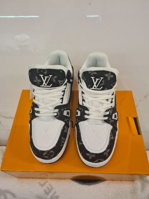 Кросівки Louis Vuitton Trainer Sneaker White Black Кроссовки Луи Витон