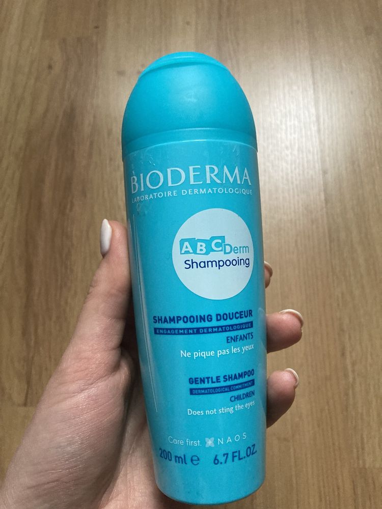 Дитячий шампунь Bioderma 200 мл, ABCderm, детский шампунь Биодерма