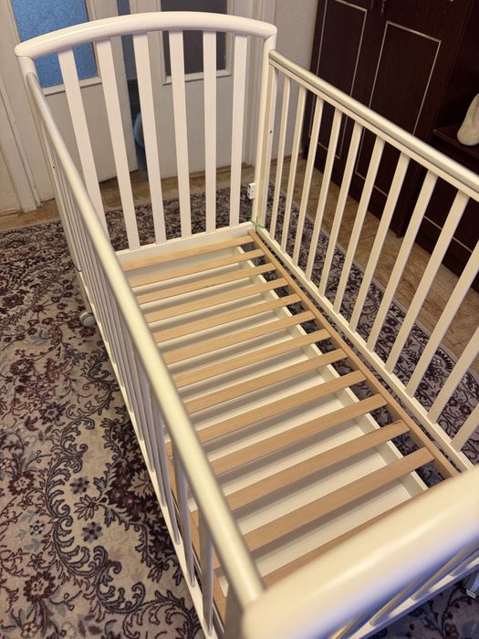 Ліжечко Pali Ciak білого кольору