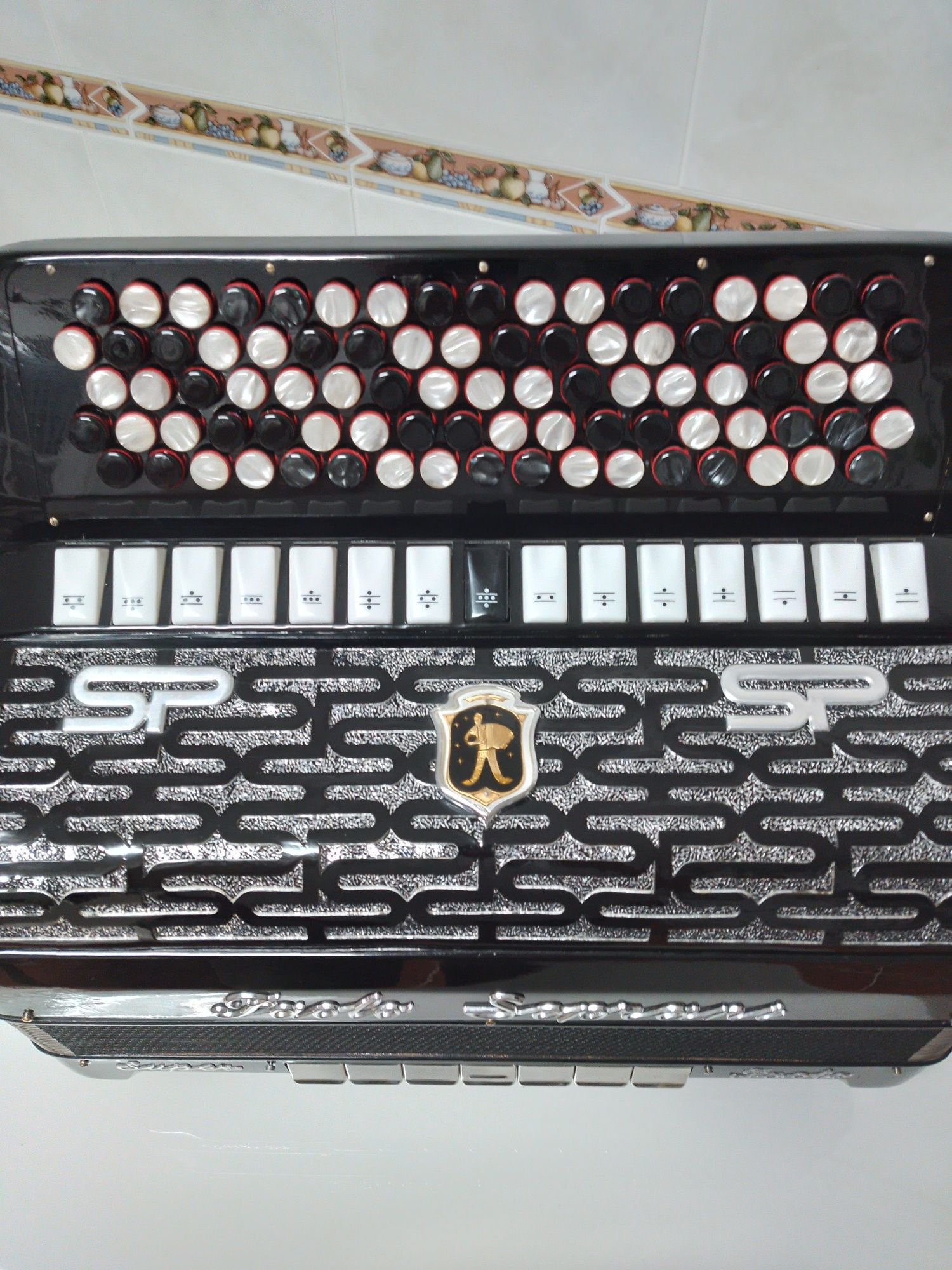 Acordeon/Acordeão Super Paolo 5voz c/cassoto