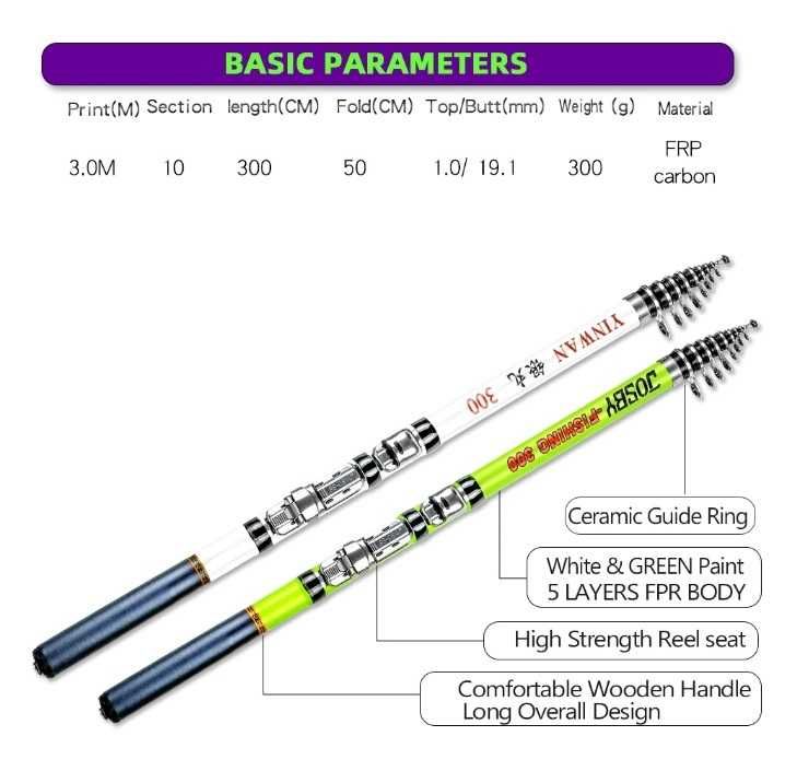 телескопическая удочка спиннинг дорожная удочка