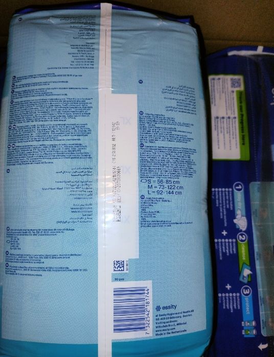 Pieluchy (90 sztuk) na rzepy TENA ProSkin Slip PLUS rozmiar XL