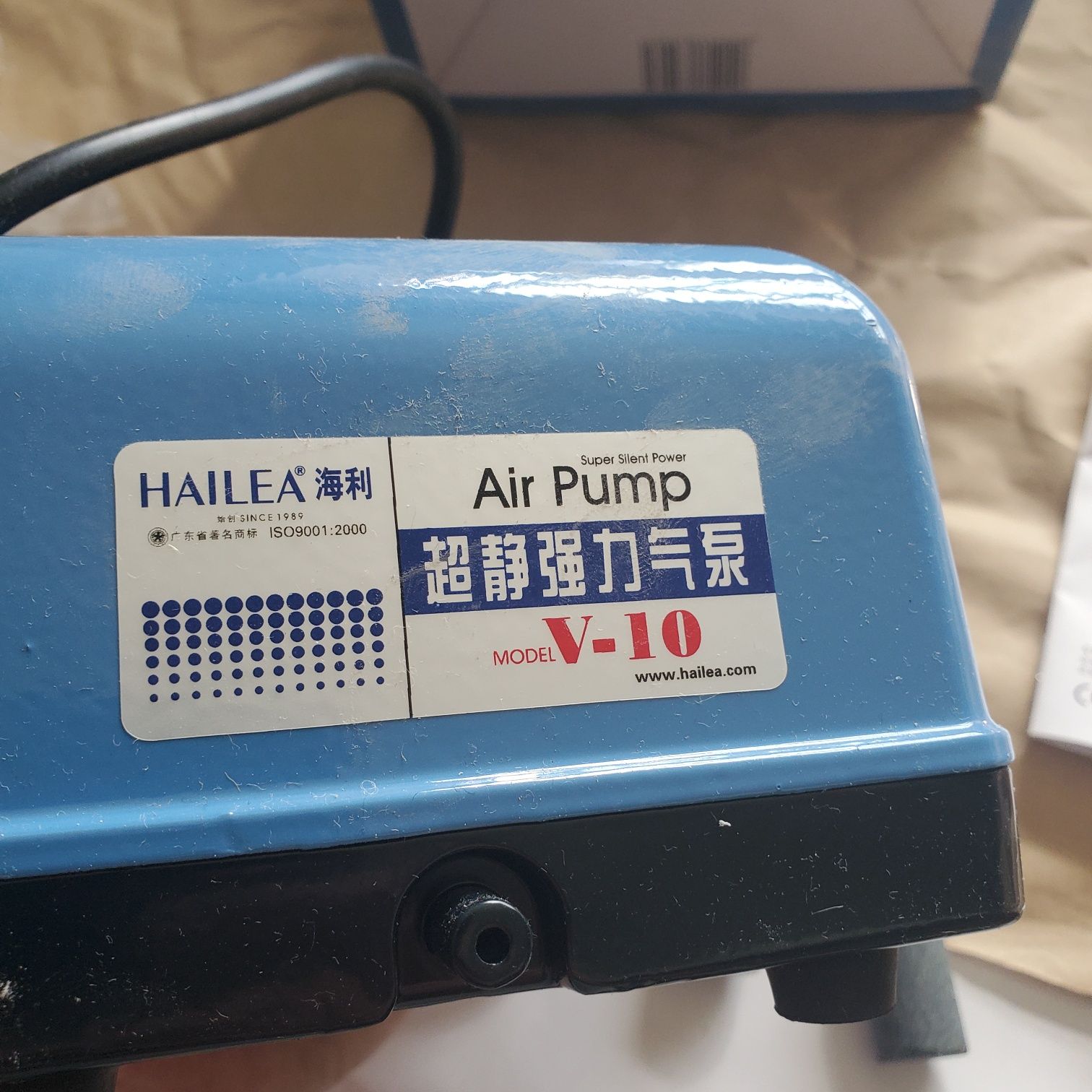 Hailea V 10 мембранный компрессор для пруда и септика