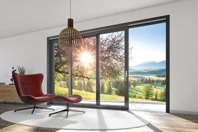 Okno tarasowe, Drzwi przesuwne Schuco Move 2310mm x 2120mm SMARTSLIDE.