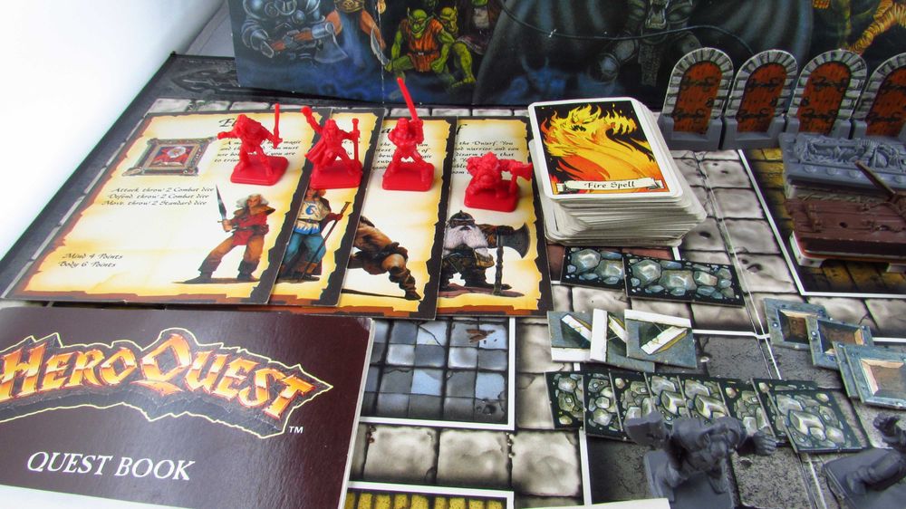 MB GAMES - GamesWorkshop HeroQuest Gra RPG Planszowa 1989 r.