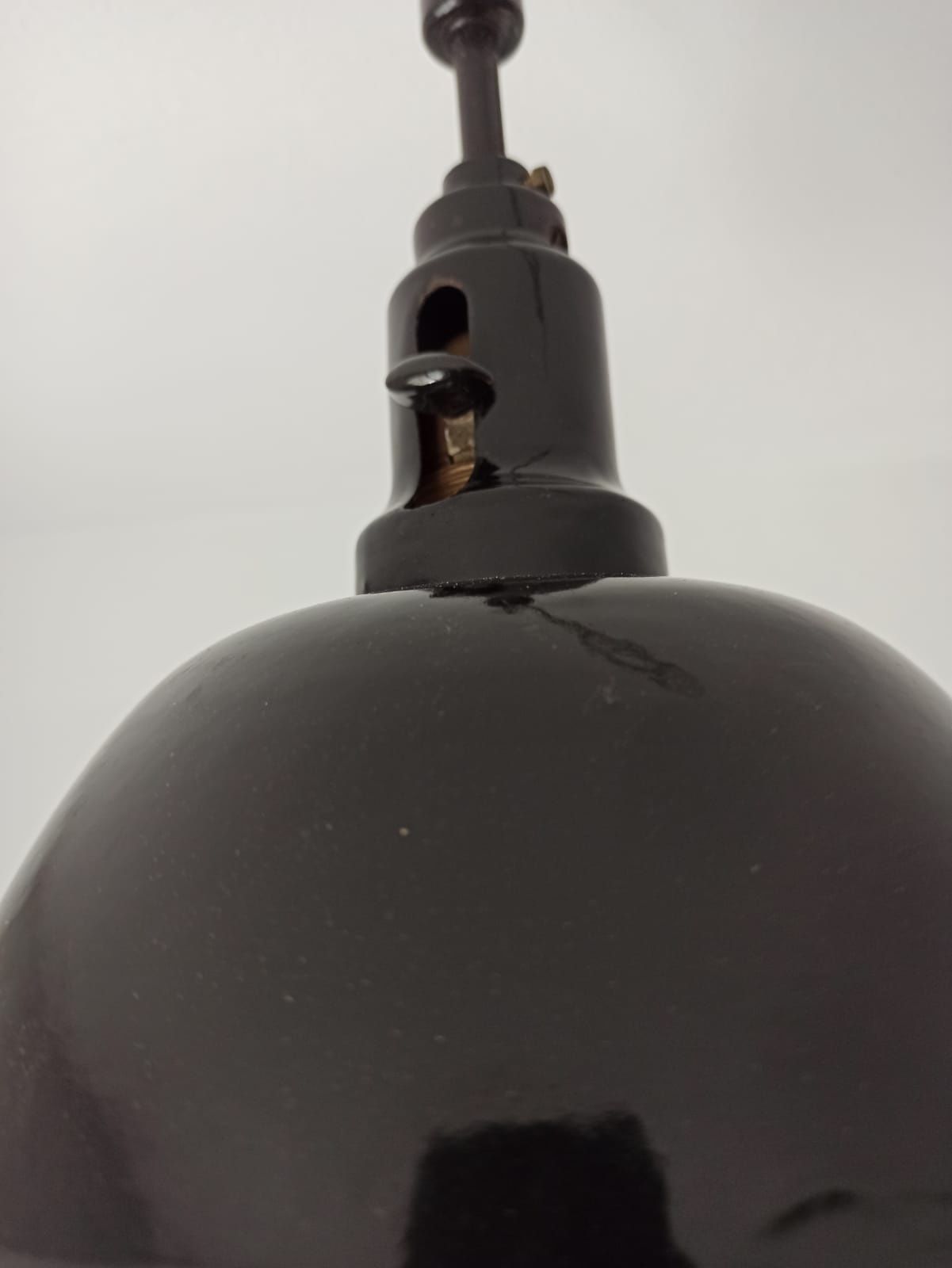 Lampa wisząca loft Bauhaus czarna Antyk
