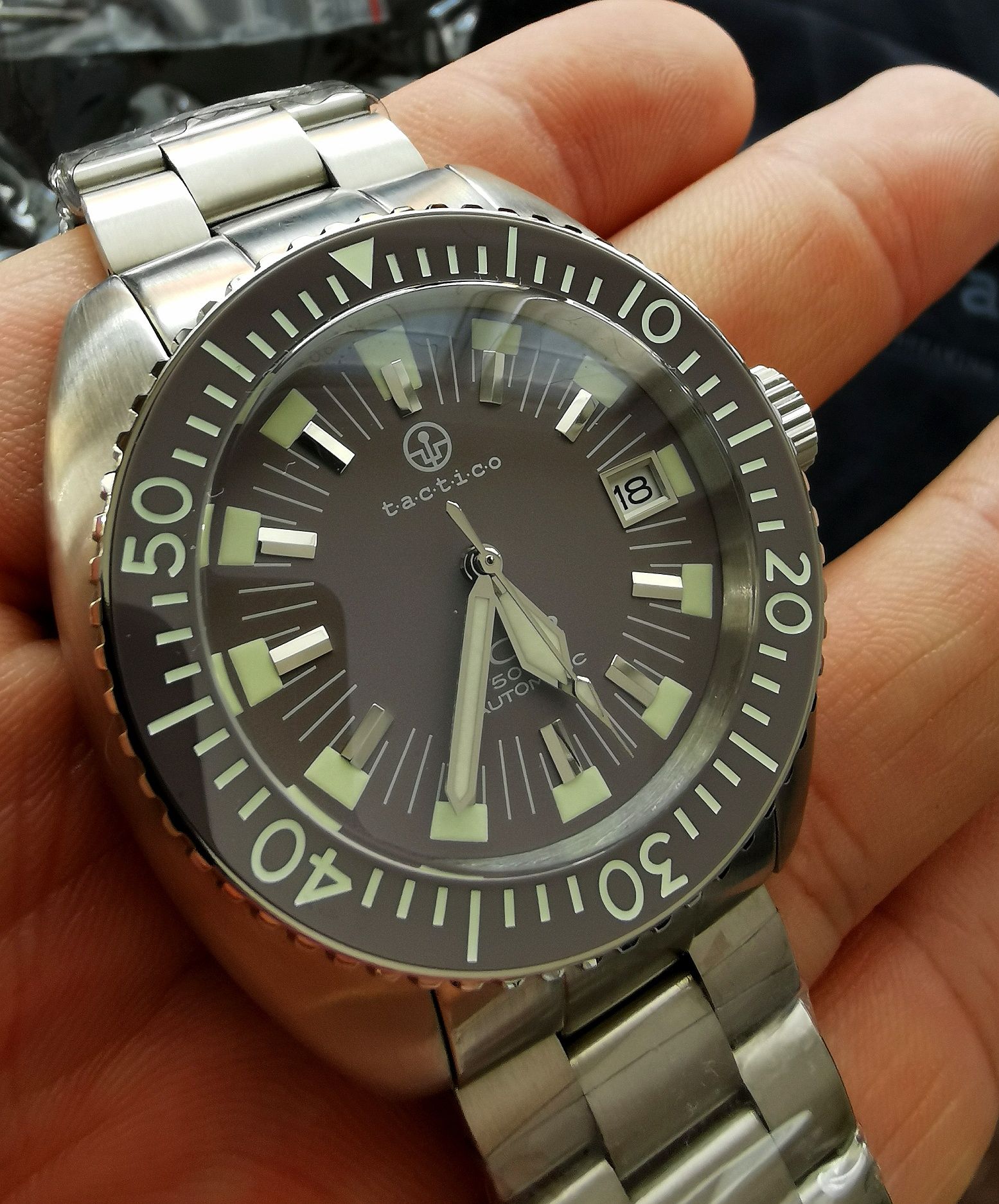 Zegarek męski Diver Nurek Automatic Crepas Tactico Komplet Nowy