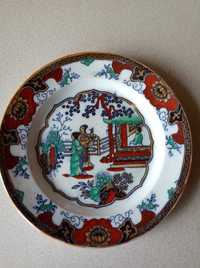 chinoiserie talerz kolekcjonerski antyk 19 wiek