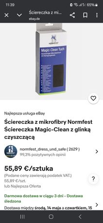 Ściereczka z mikrofibry Normfest Ściereczka Magic-Clean z glinką