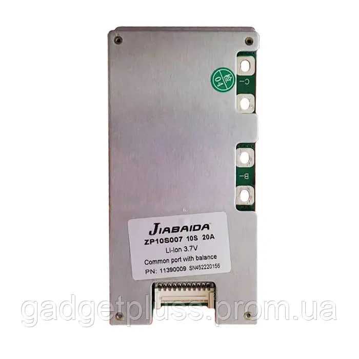 Плата захисту акумулятора BMS JBD 10S 20A 36v