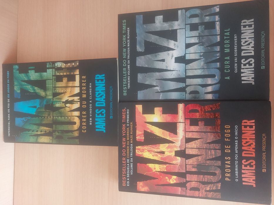 Trilogia Completa 1ª Edição  Maze Runner James Dashner (Optimo estado)