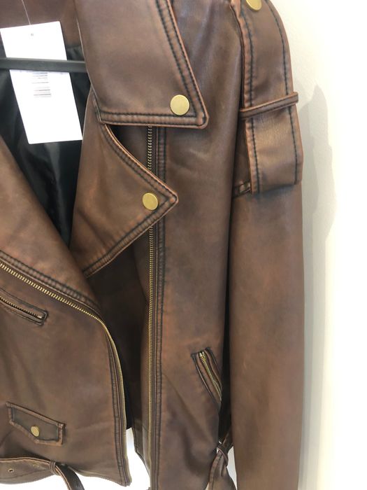 Kurtka brąz skóra nowa z papierową metką okazja