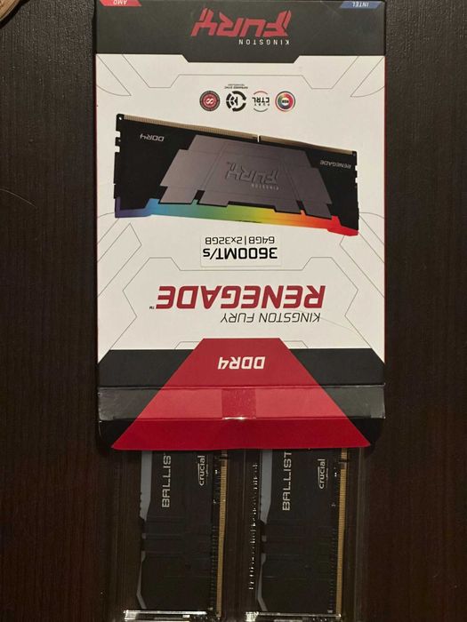 Pamięć RAM Crucial Ballistix RGB DDR4. 3600. 16GB