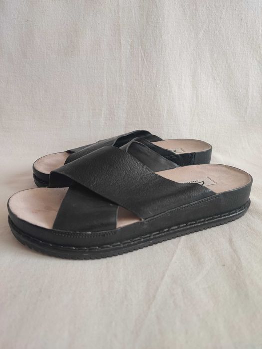 Шлепанцы босоножки женские кожаные "Clarks" Размер 36 (23 см) Идеал!!!