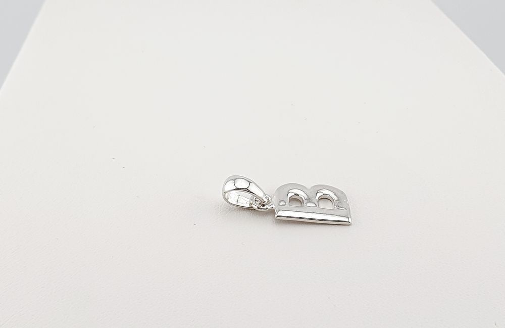 Wisiorek srebrny pr.925 litera B