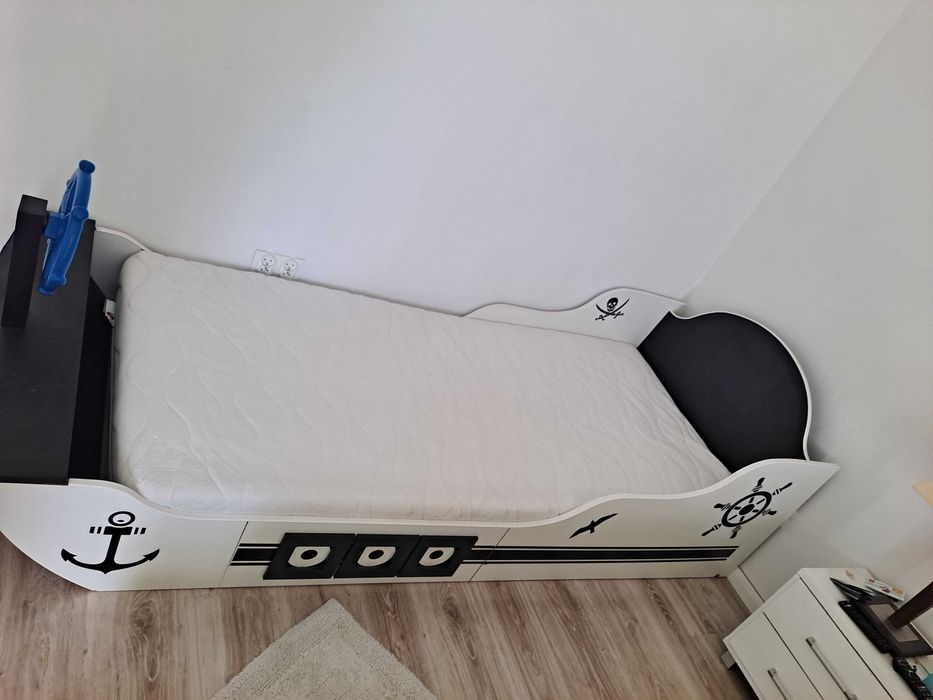 Łóżko pirackie dla dziecka CAPTAIN HOOK 240 x 94cm