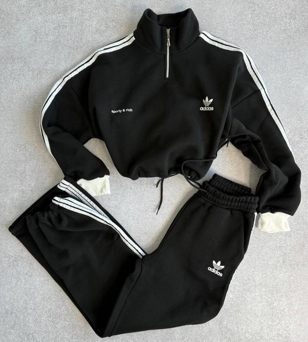 Костюм на флісі адідас, теплий костюм adidas, костюм зимний адидас