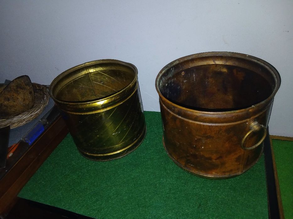Conjunto 2 vaso latao e cobre por  15 €