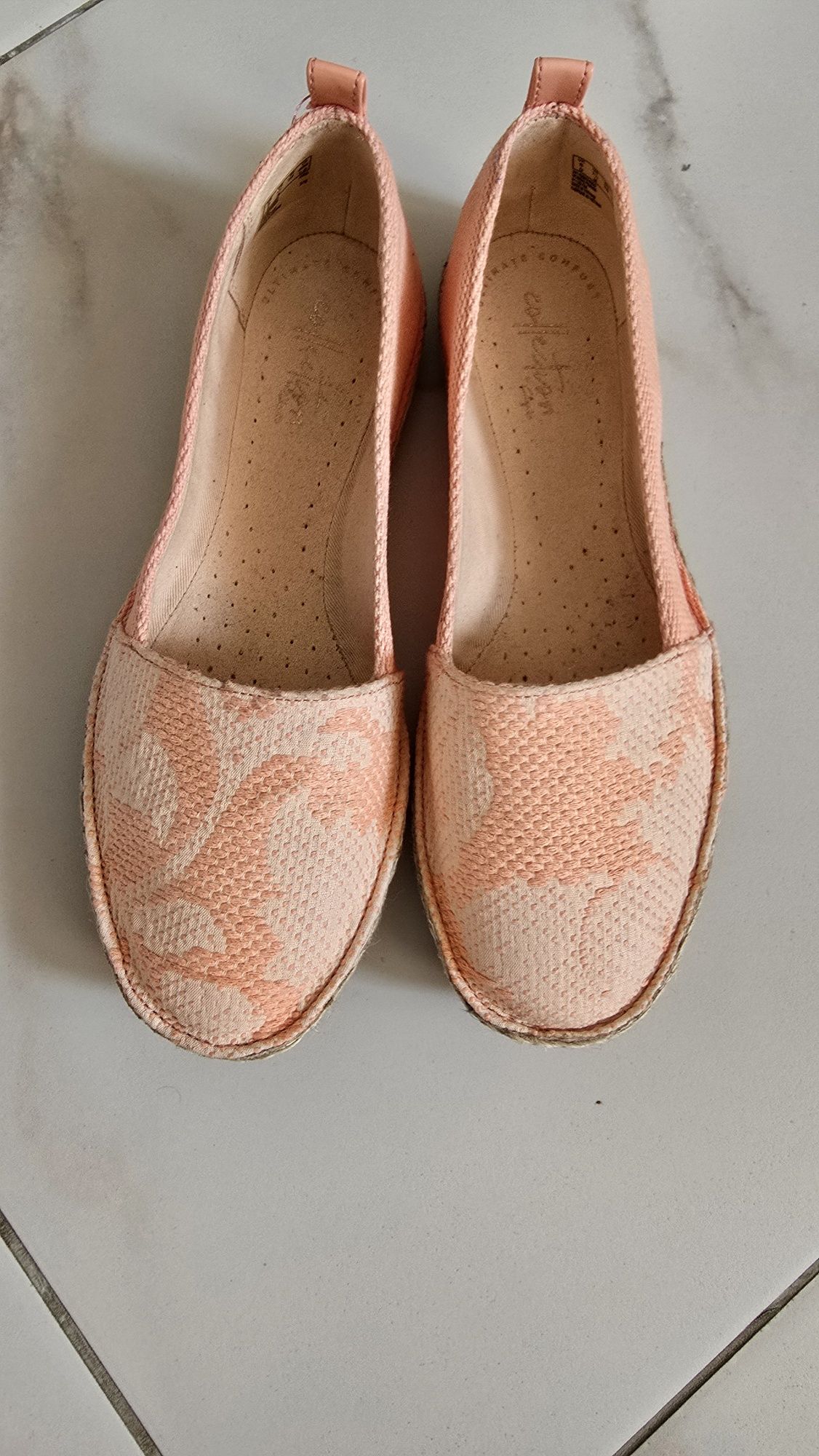 Жіночі балетки,тряпчані, Clarks, легенькі балетки