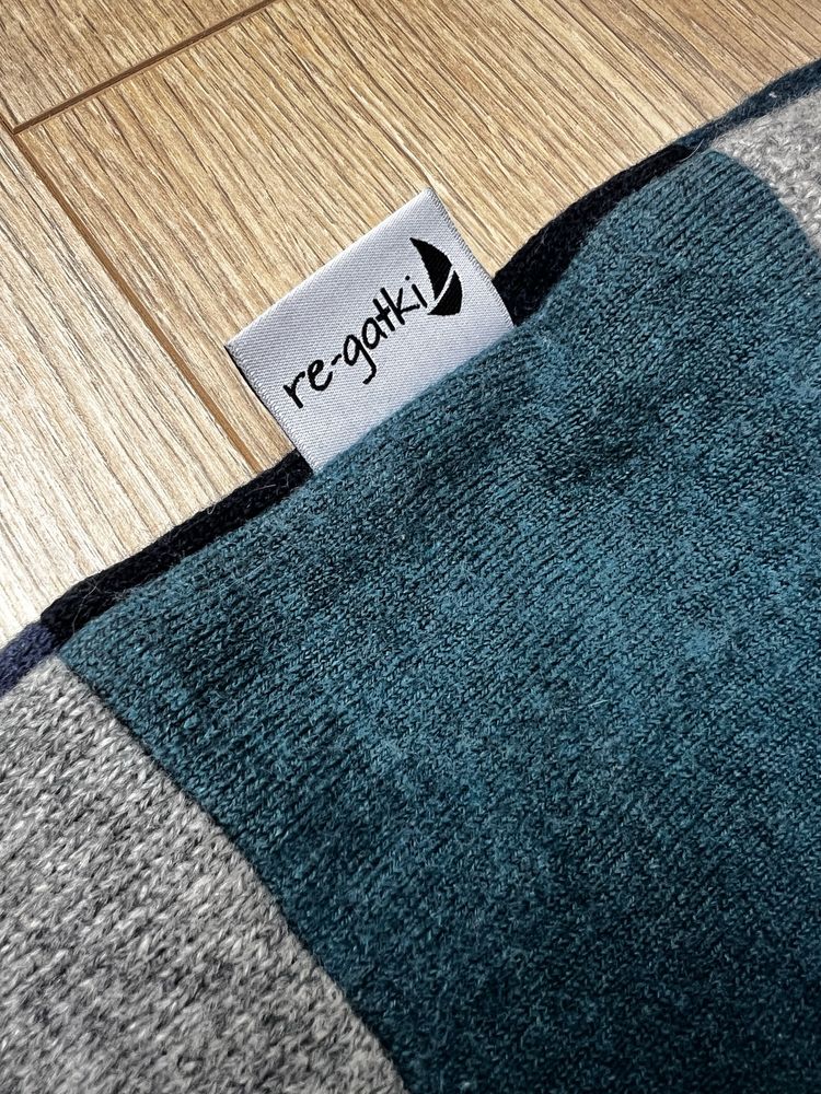 Koc patchwork wełniany Re-gatki 100x80