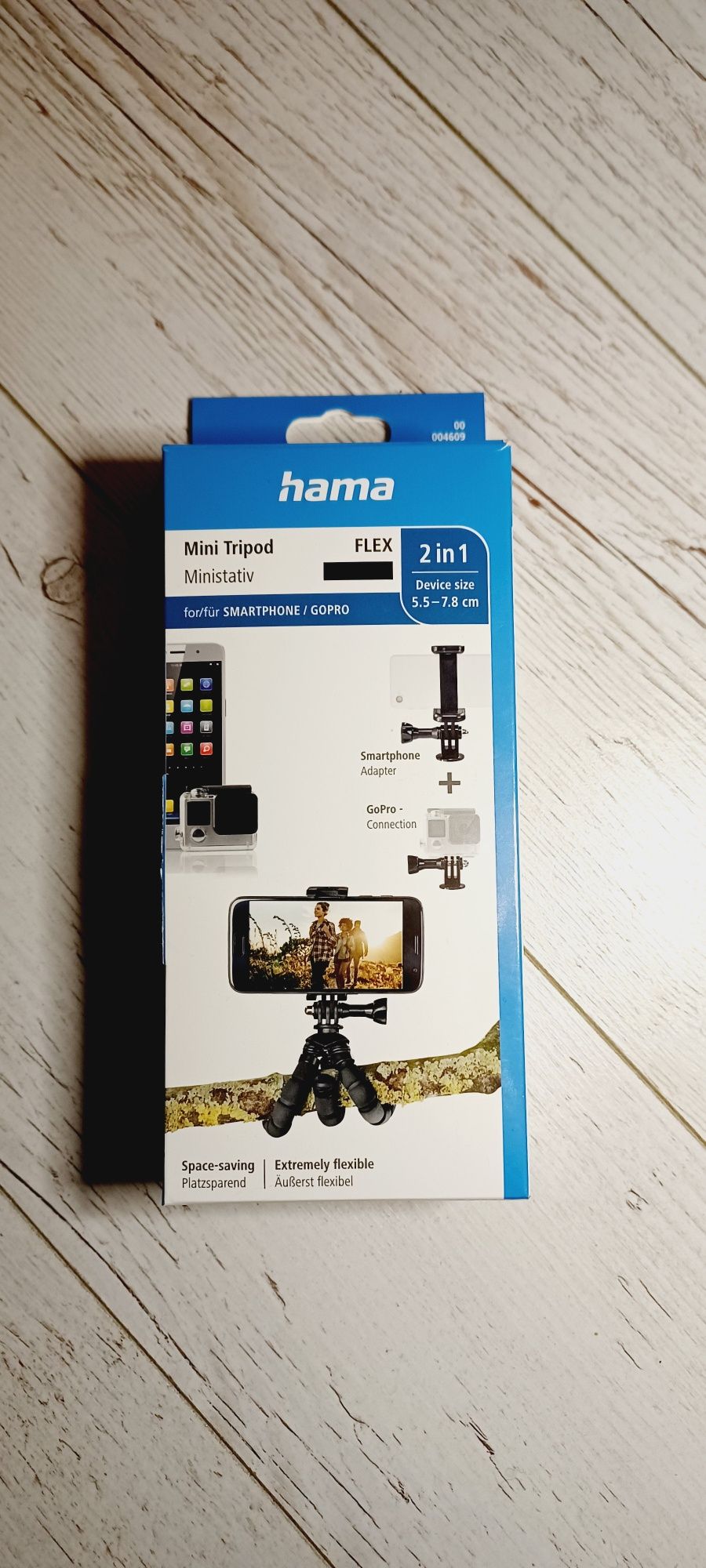 Hama mini statyw wielofunkcyjny do zdjęć telefonem lub kamerą GoPro